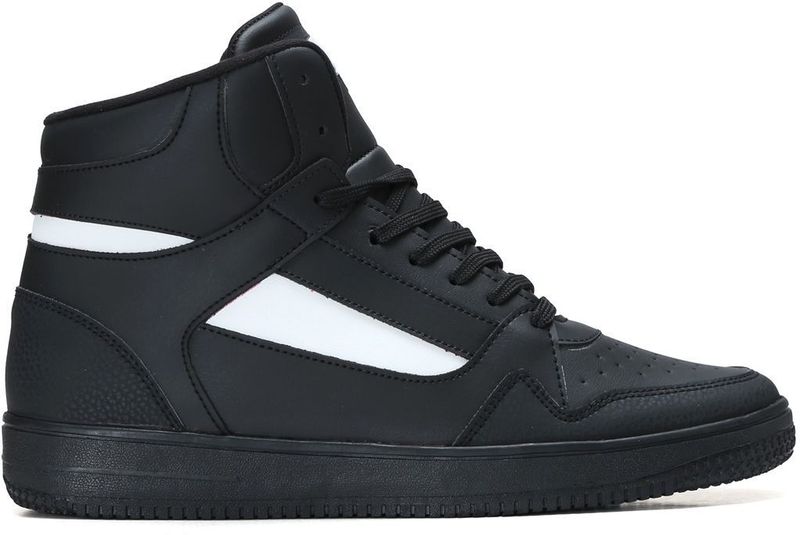 Field Care Faster Casual Sports Gym Training Hip-Hop Hi-Top Comfort Stylish Shoes Sneakers For Men (Black, White , 6) - Image 5