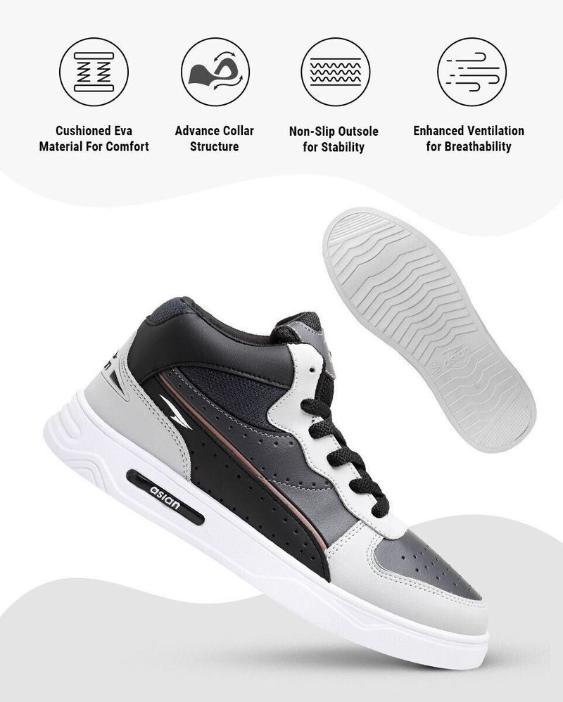 asian Boston-11 High Tops Men's Sneakers - Image 5