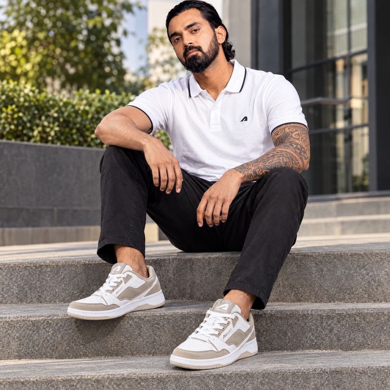 BOLDFIT Tracer Chunky Street Style Sneakers (White) - Image 3
