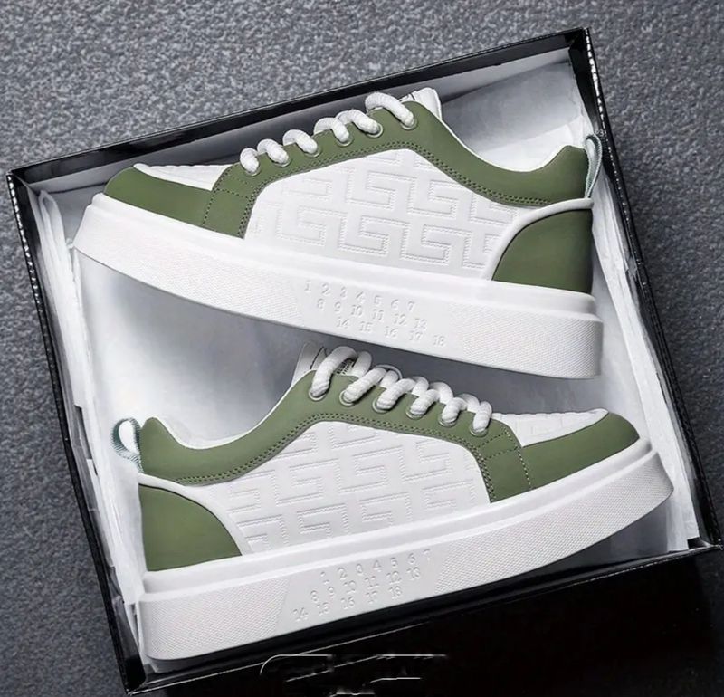 Corsac White Street-Style Men's Sneakers - Image 5