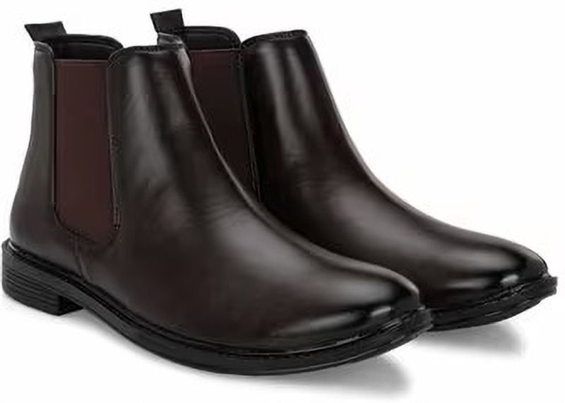 KRITON Men's Brown Boots Size 7 - Image 4