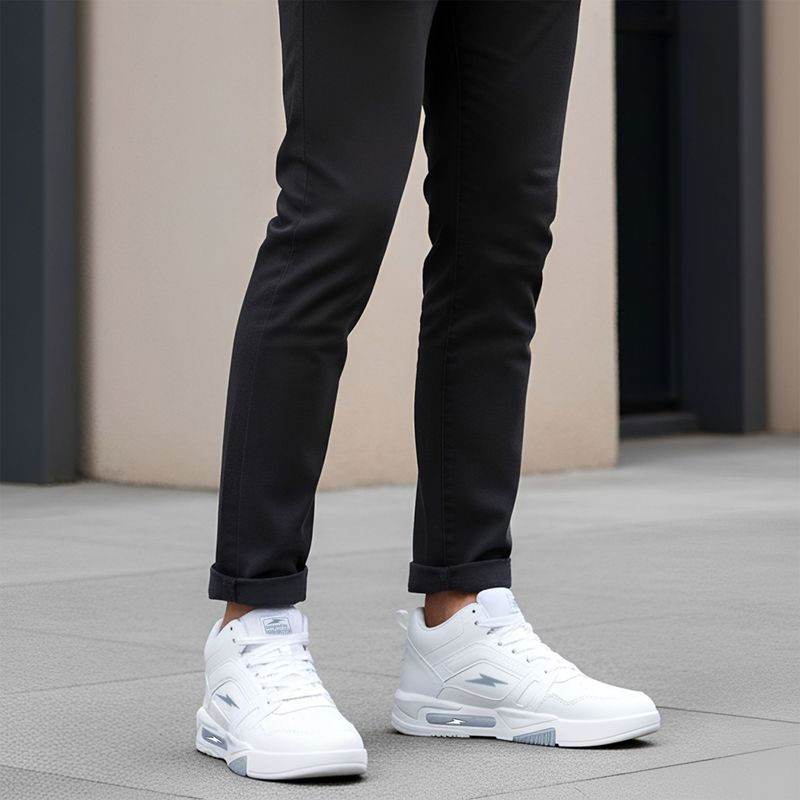 BRUTON SneekX White Casual Shoes for Men - Image 3
