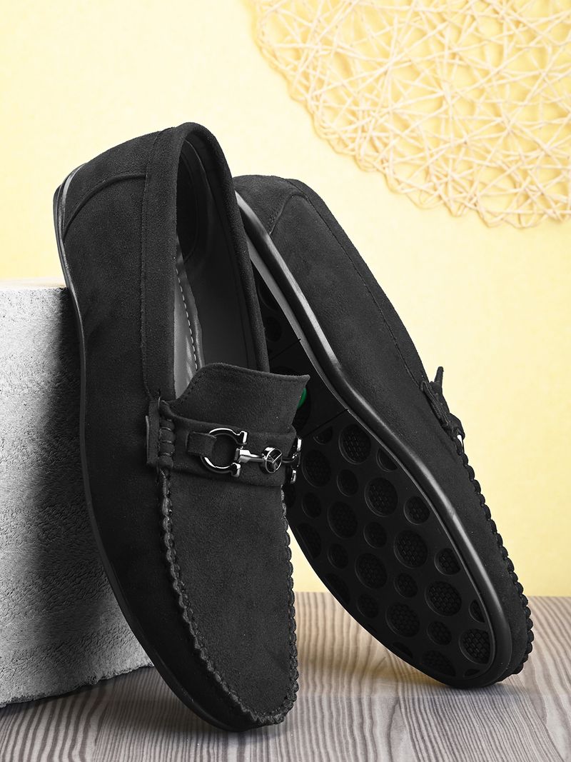 PROVOGUE Men's Horsebit Suede Loafers - Image 2