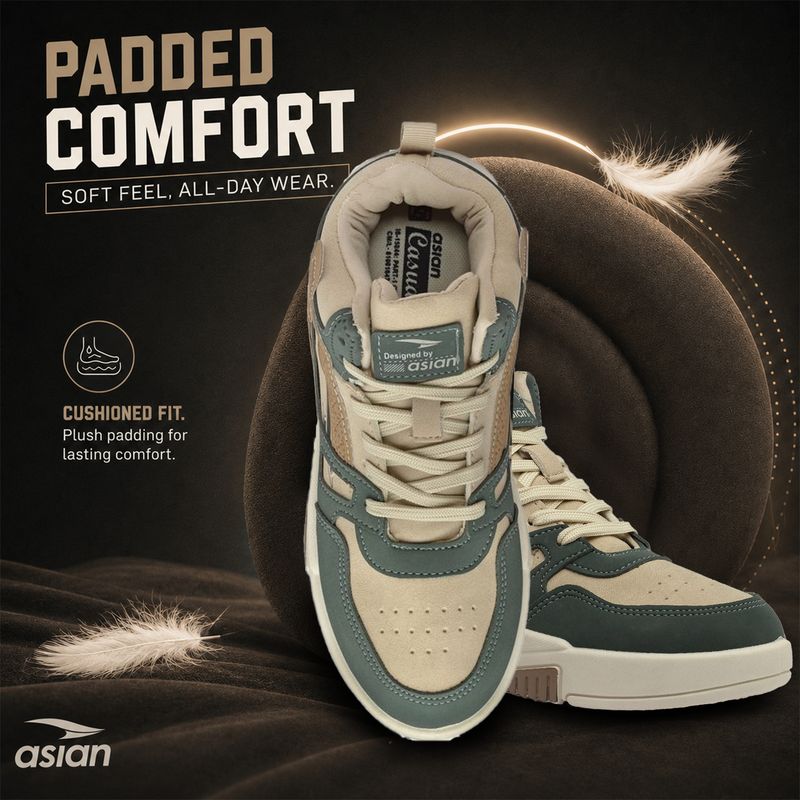 asian Mexico-11 Men's Green Sneakers 12 - Image 6