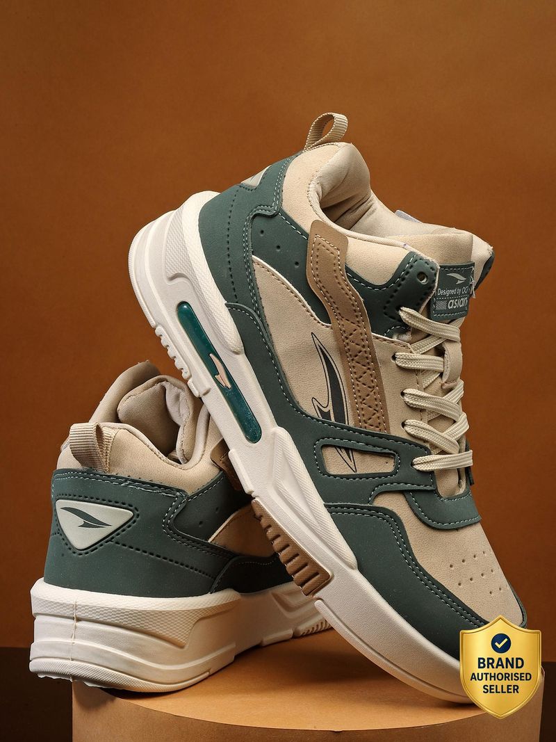 asian Mexico-11 Men's Green Sneakers 12 - Image 2