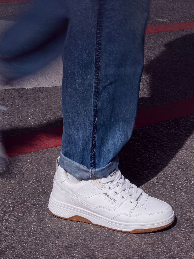 BOLDFIT Tracer Chunky Street Style Sneakers (White) - Image 6