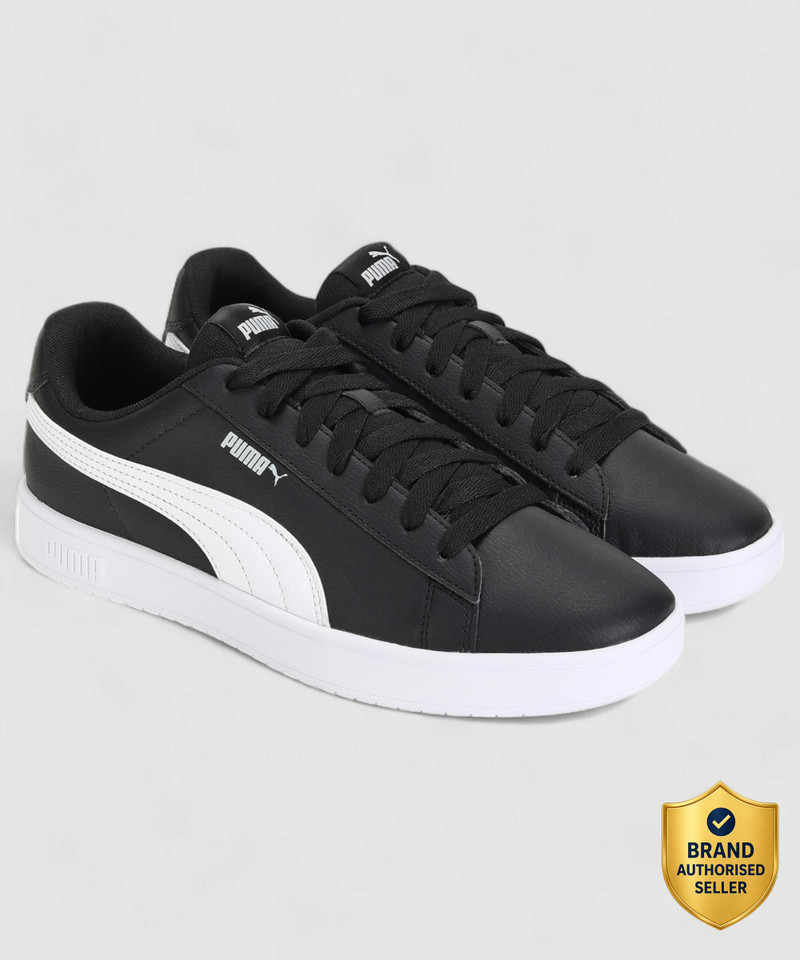 PUMA Rickie Classic Sneakers For Men (Black , 9)