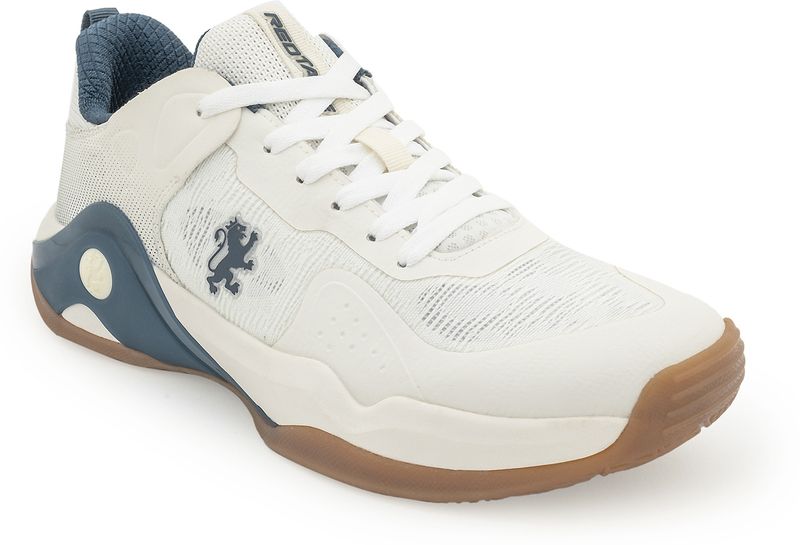 RED TAPE Men's Navy Off White Basketball Shoes - Image 2