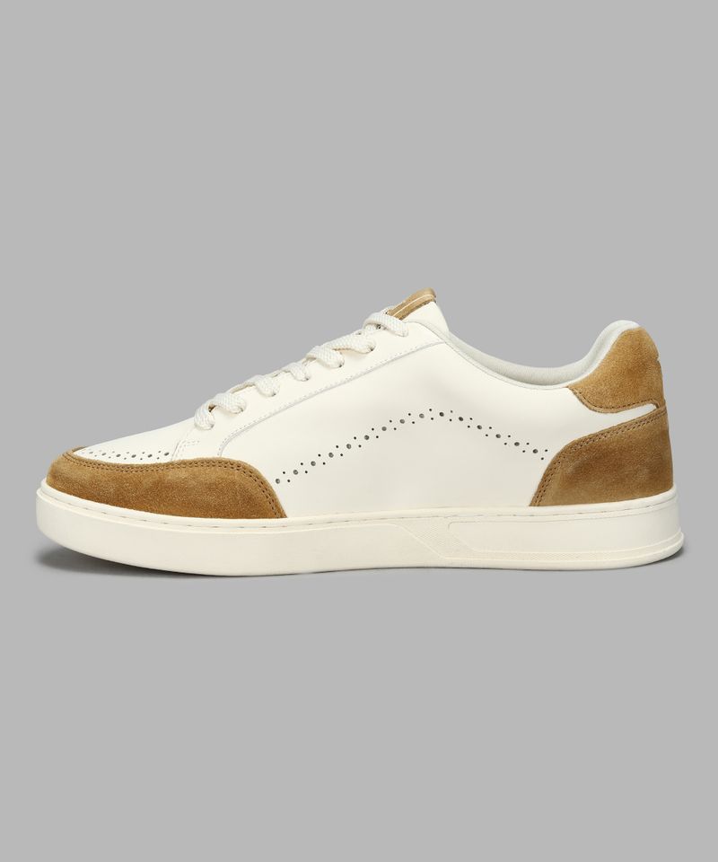 Louis Philippe Sport Lace Up Shoes for Men (Off White, UK 7) - Image 3