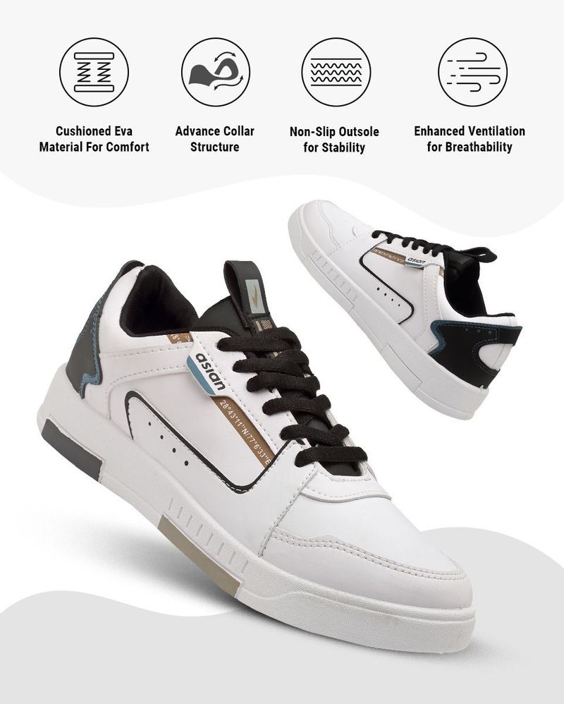 asian Tarzan-01 White Sneakers - Image 5