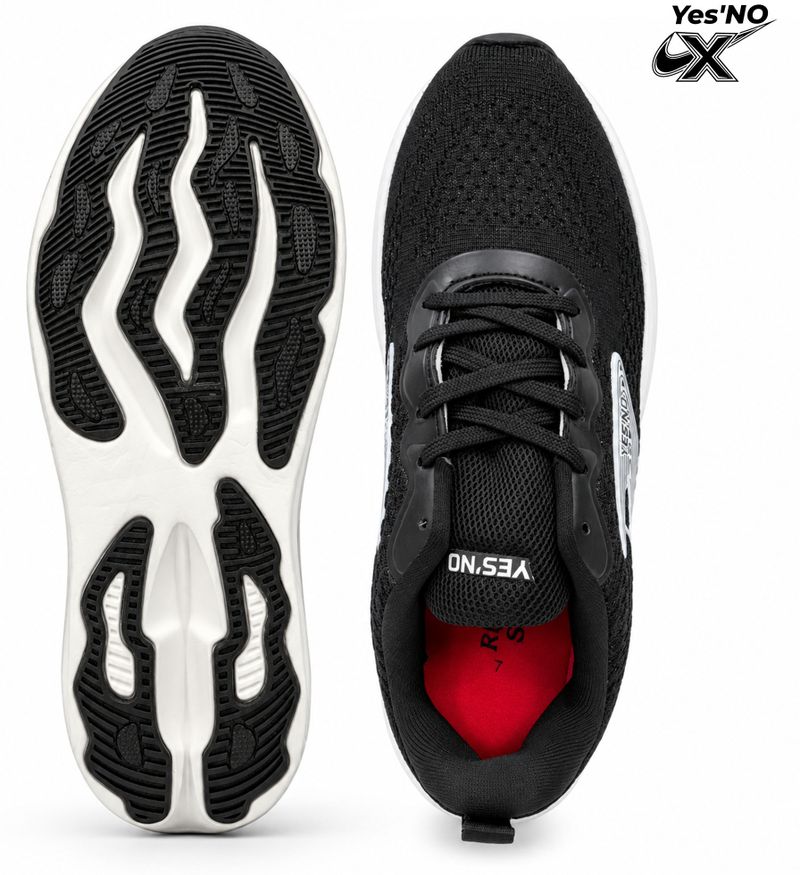Yes'No Men's Mesh Lace-Up Running Shoes - Image 4