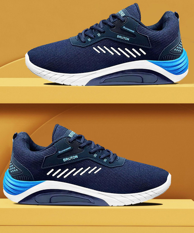 BRUTON Trendy Sports Running Running Shoes For Men (Blue , 7)