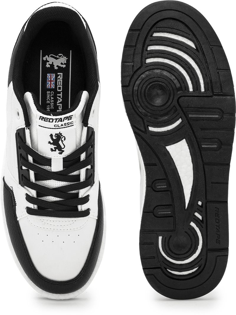 RED TAPE ETPU Casual Sneaker Shoes for Men | Elegantly Rounded Front, Soothing Insole Sneakers For Men (White, Black , 10) - Image 6