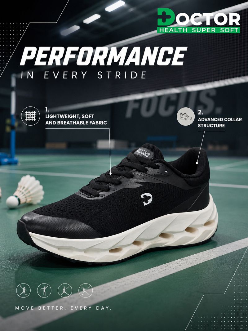Running Shoes for Men | Soft Cushion Comfort | Sports, Gym & Jogging Running Shoes For Men - Image 3