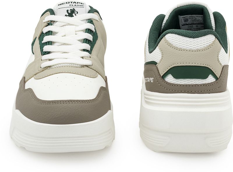 RED TAPE Lifestyle Sneakers for Men (Green, White, UK 9) - Image 5