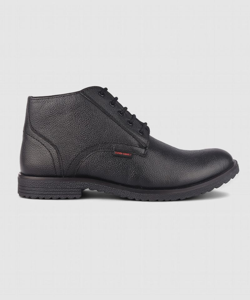 RED CHIEF RC3808 001 Black Derby Boots - Image 6