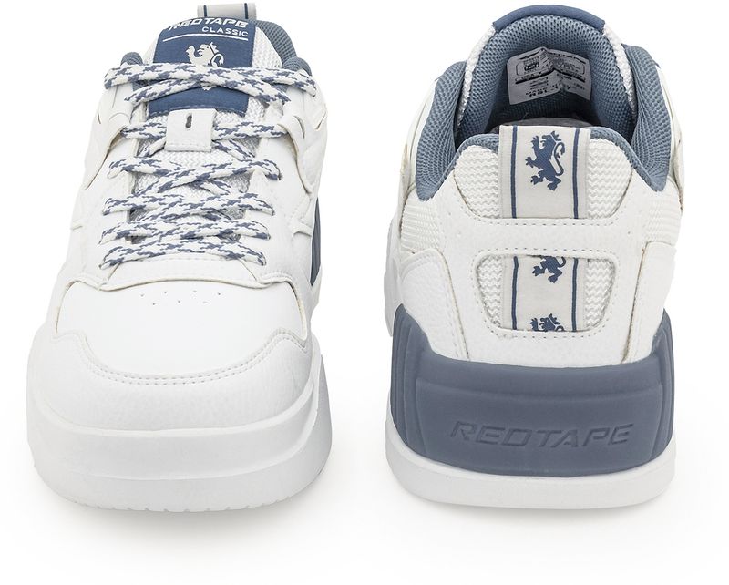 RED TAPE Everyday Style Sneakers for Men (White, Blue, Size 8) - Image 5