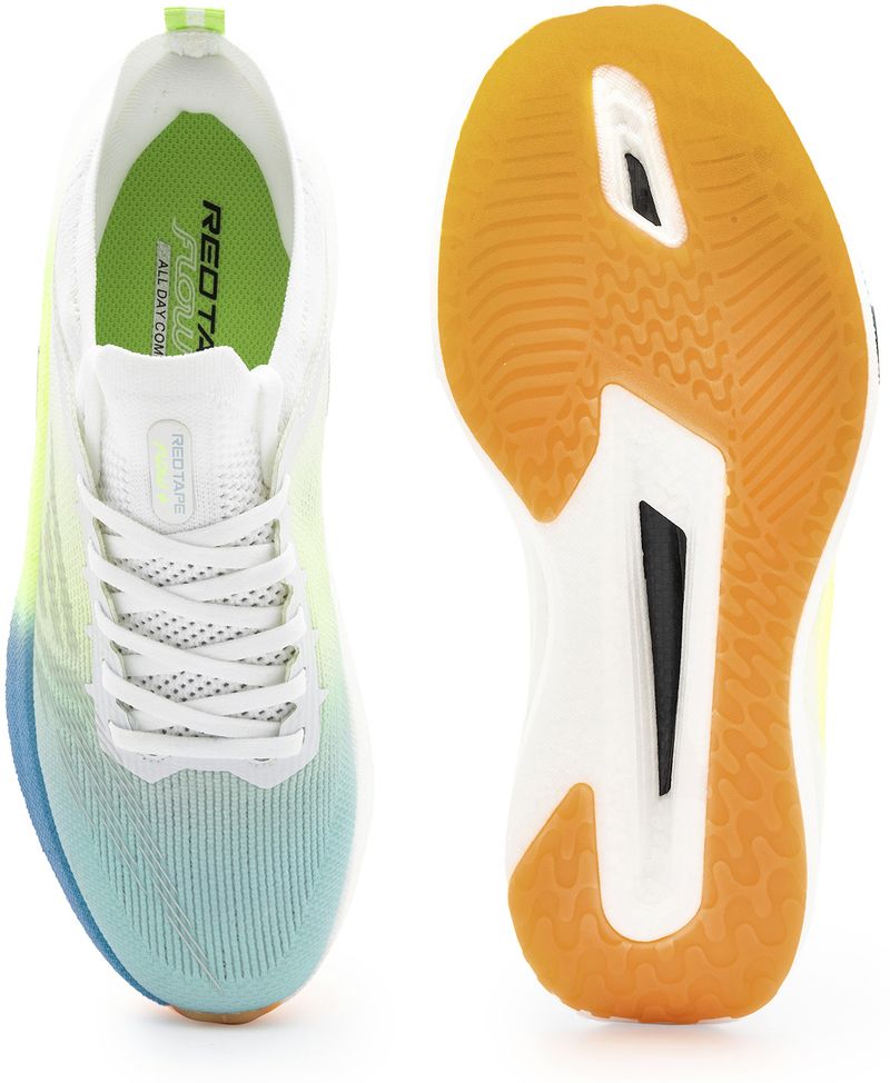 RED TAPE Walking Shoes For Men (White, Blue , 6) - Image 6