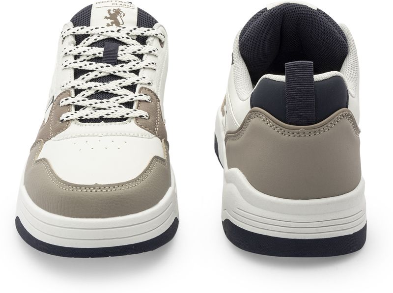 RED TAPE Men Low Cut Sneaker Beige White - Image 5
