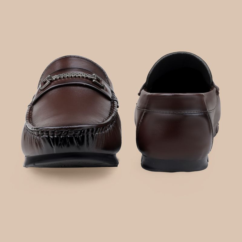 viruformal LF_K-702 Brown Loafers for Men (Size 9) - Image 5