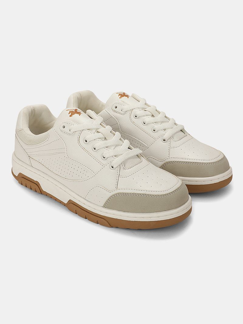 CANTABIL Sneaker Shoes for Men | Lightweight & Comfortable with Cushioned Insole Sneakers For Men (Beige , 9) - Image 4