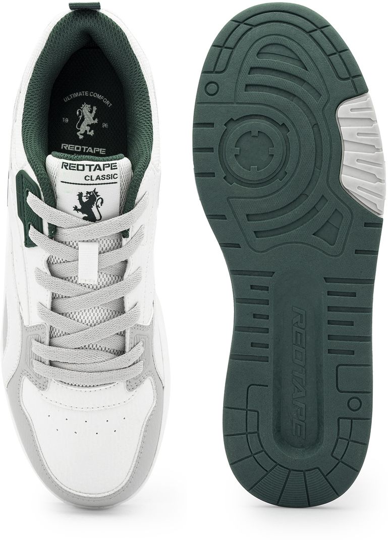 RED TAPE Low Cut White Sneakers For Men - Image 6