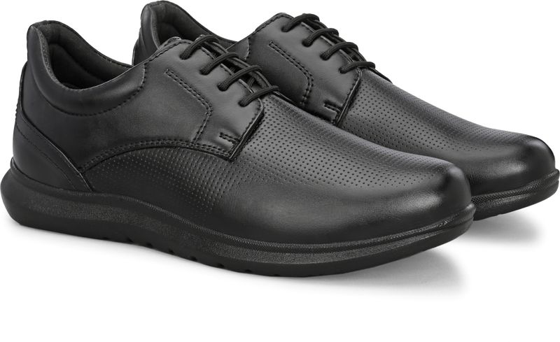 EZBRO Business Comfort Lace-Up Black Derby - Image 3
