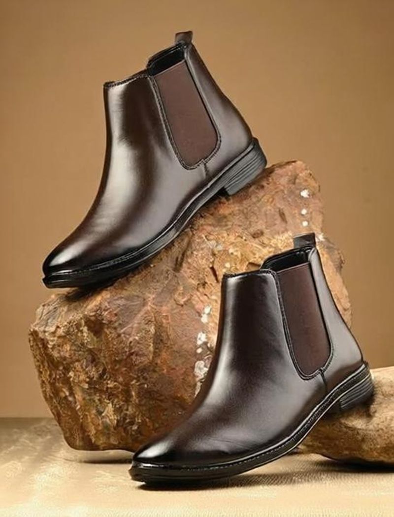 KRITON Men's Brown Boots Size 7 - Image 2