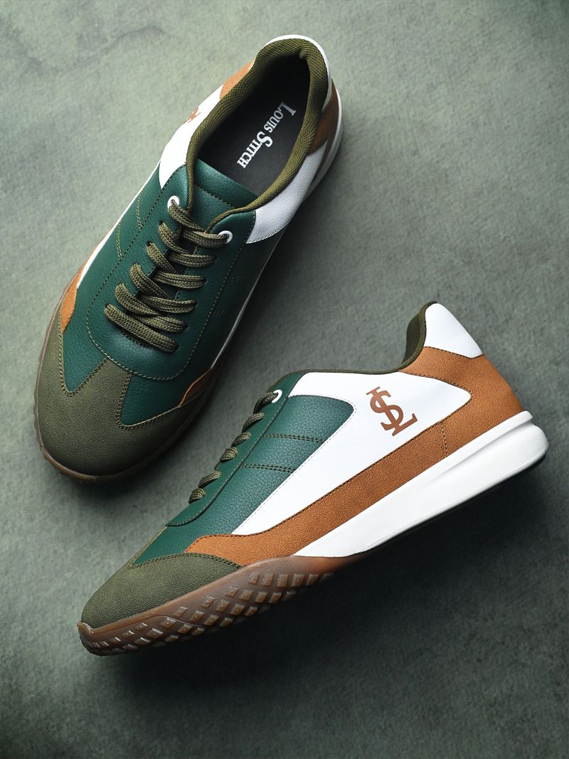 Louis Stitch Men's Green Tan Sneaker UK-6 - Image 3