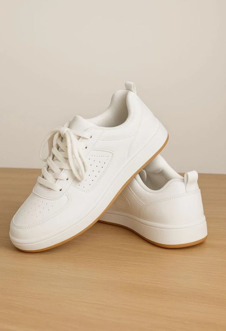 DOLLEXR Lace Running Shoes for Boys (White, 14-15 Years) - Image 5