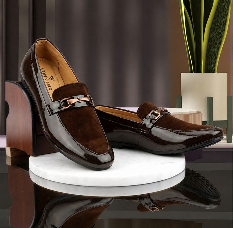 Von kiraro Casual Loafers for Men (Brown, Size 10) - Image 2
