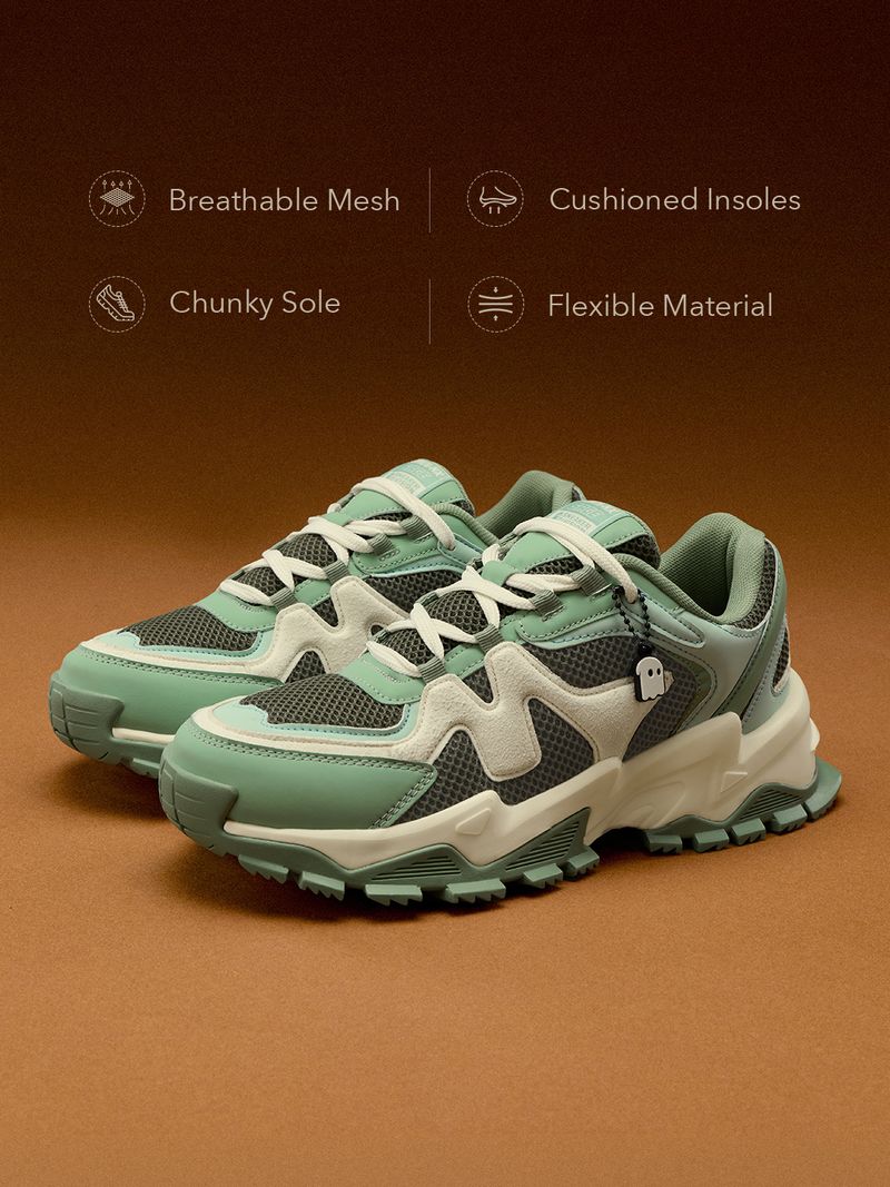 The Souled Store Men's Green Sneakers 10 - Image 5