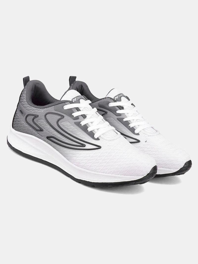 Nobelite Premium Running Shoes for Men (White, Black, 7) - Image 6