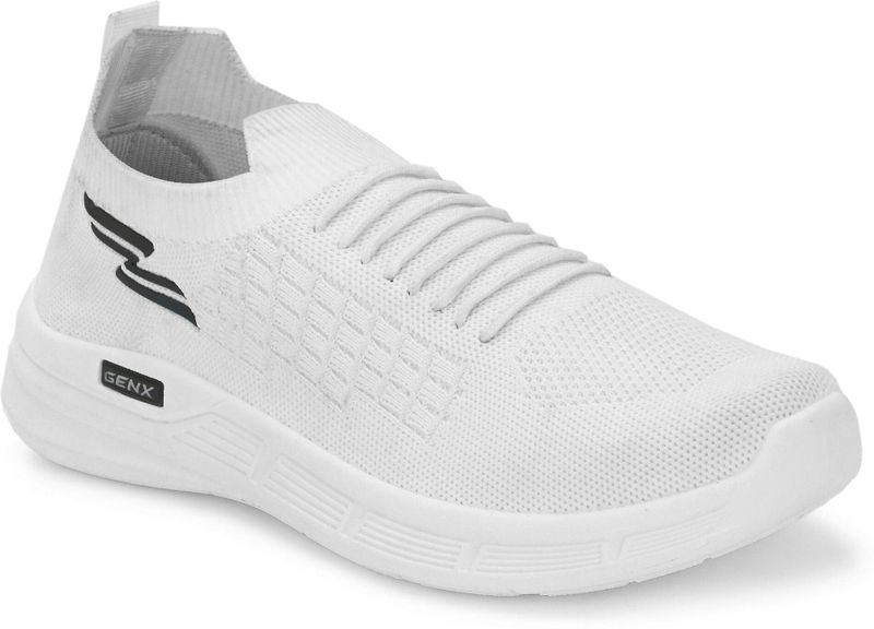 Birde ZenG Men's White Memory Foam Walking Shoes (Size 8) - Image 6