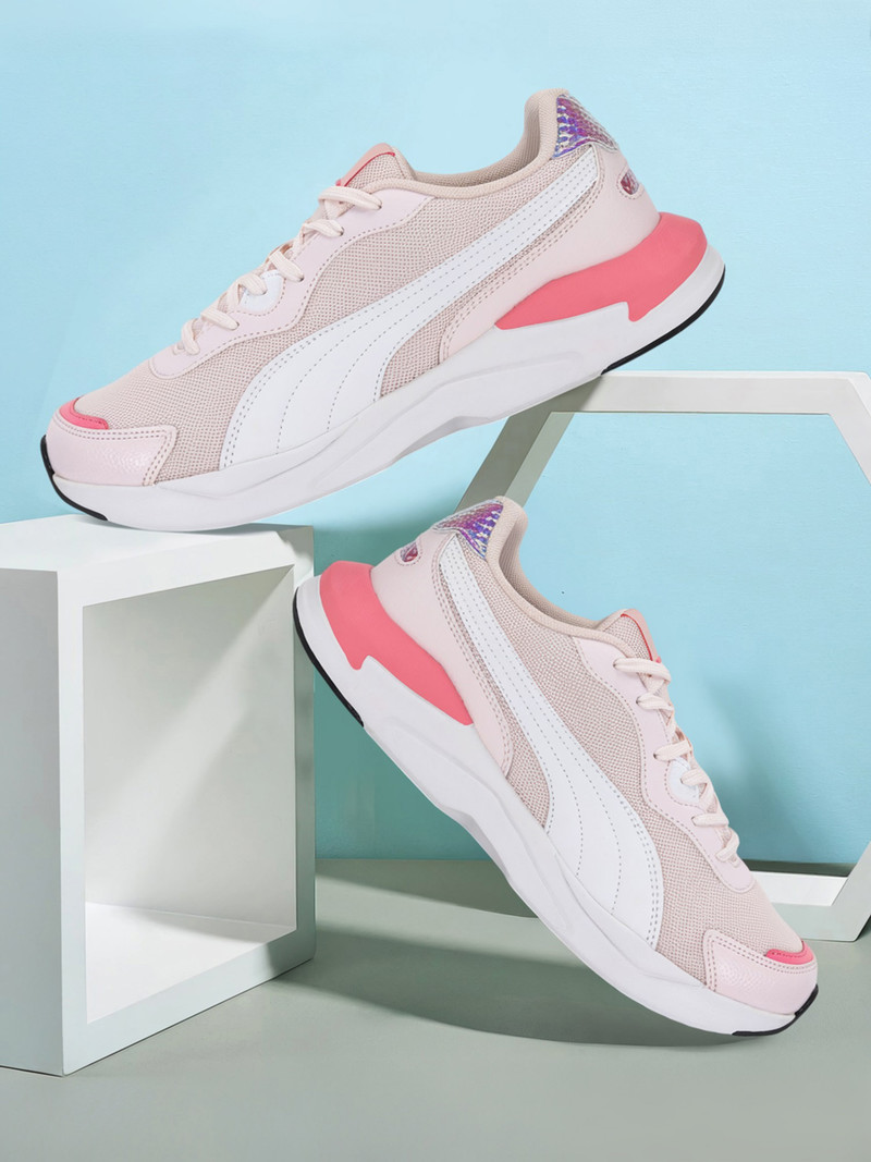 PUMA Puma X-Ray Slimmic Metallic Wns Casual Shoes For Women Pink , 5
