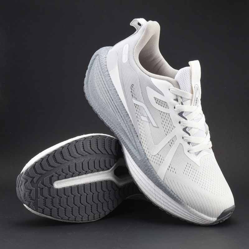 Asian Running Shoes for Men (White, Grey, Size 10) - Image 5