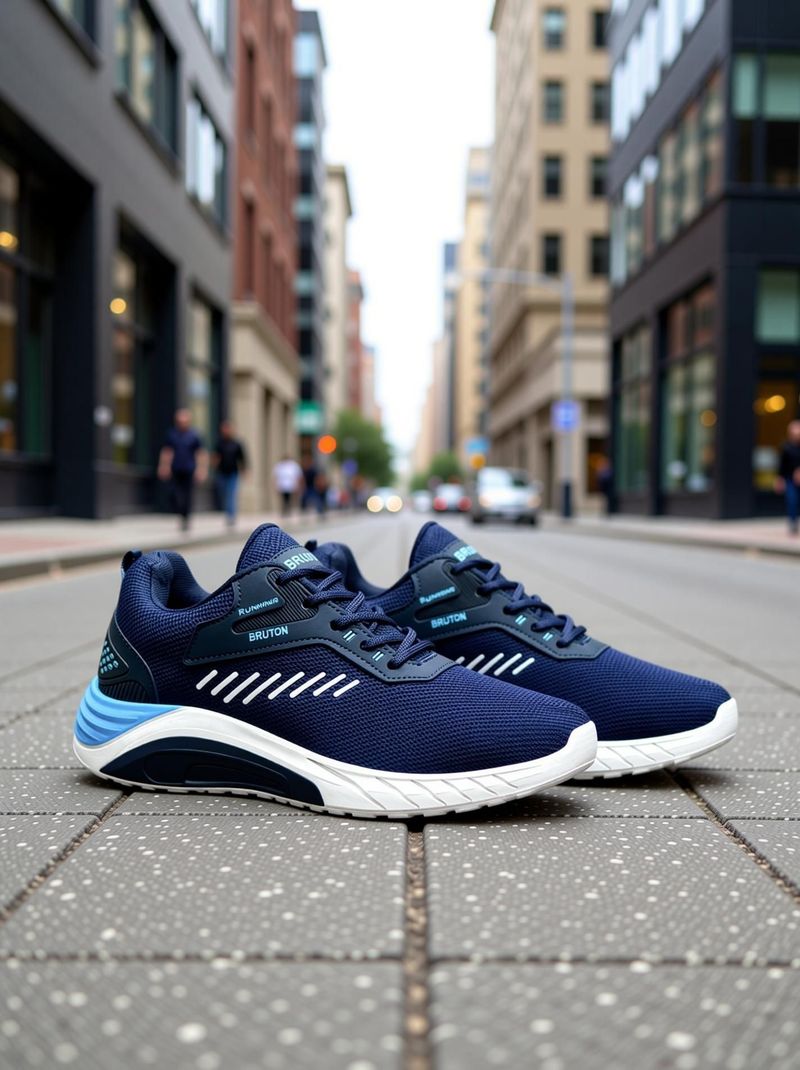 BRUTON Trendy Sports Running Shoes for Men (Blue) - Image 3