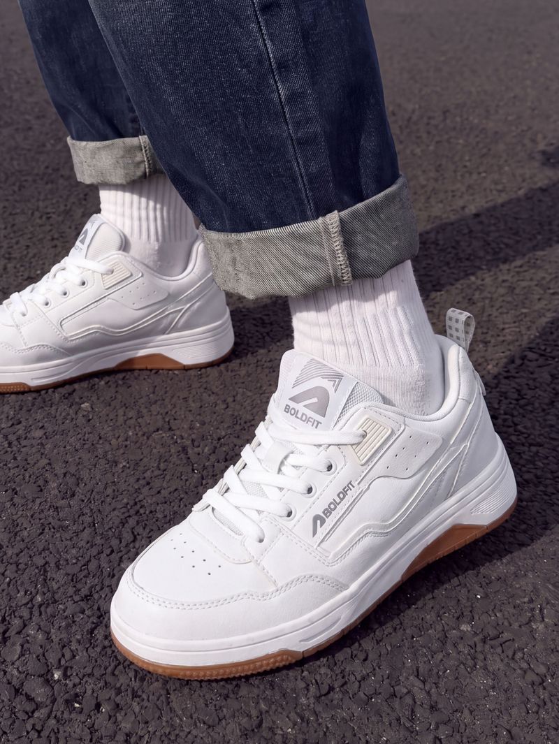 BOLDFIT Tracer Chunky Street Style Sneakers (White) - Image 5