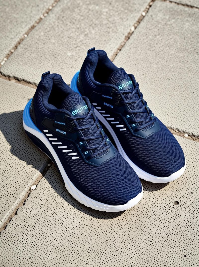 BRUTON Trendy Sports Running Shoes for Men (Blue) - Image 4