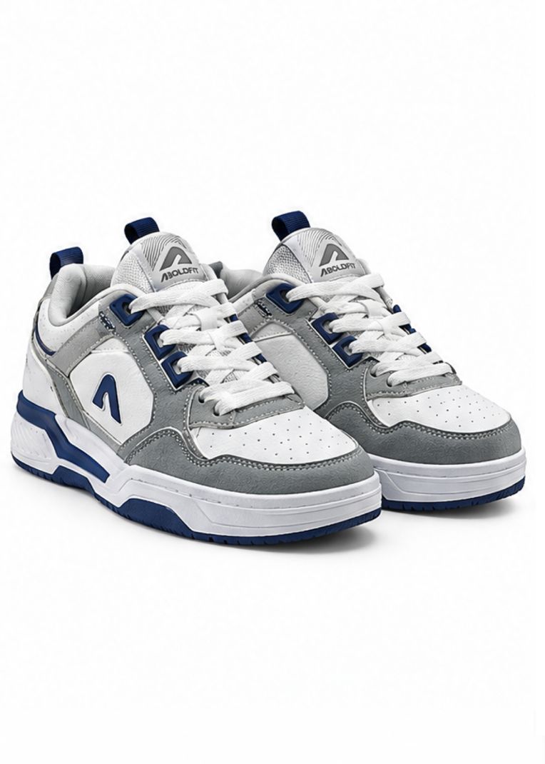 BOLDFIT Hypewave Chunky Sneakers Grey Blue Size 8 - Image 2