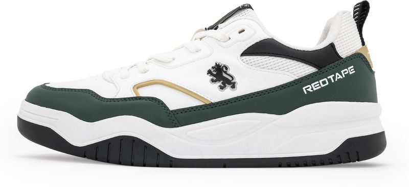 RED TAPE Sneakers for Men | Premium PU Finish, Lace-Up Closure & Stylish Uplift Sneakers For Men (Green, White , 6) - Image 4