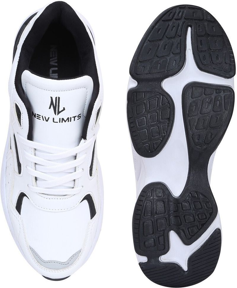 NEW LIMITS HAMMER Running Shoes for Men (White, Black, UK 10) - Image 5
