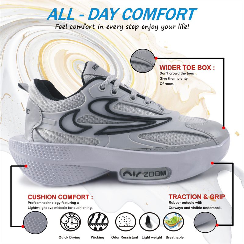 RECHKEMAR Men's Round-Toe Walking Shoes - Image 2