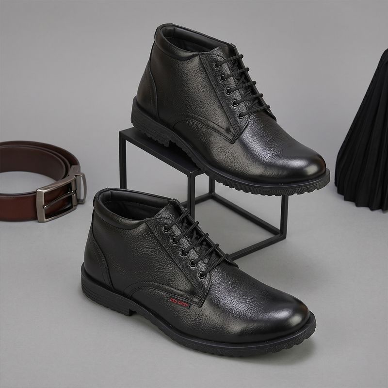 RED CHIEF RC3808 001 Black Derby Boots - Image 2