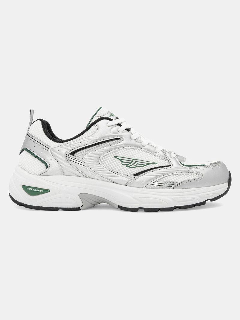RED TAPE Casual Sneakers for Men (Grey, Green, UK 9) - Image 4