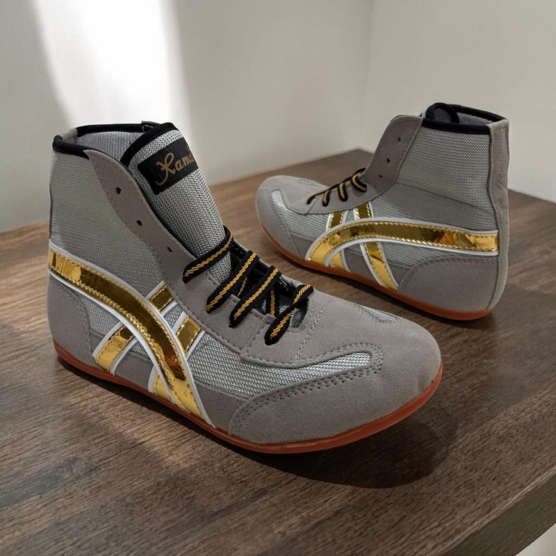 XAMA Kabaddi Wrestling Shoes Men Grey 8 - Image 4