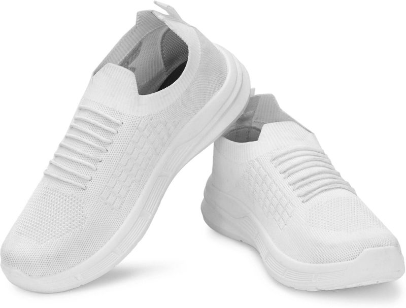 Birde ZenG Men's White Memory Foam Walking Shoes (Size 8) - Image 4