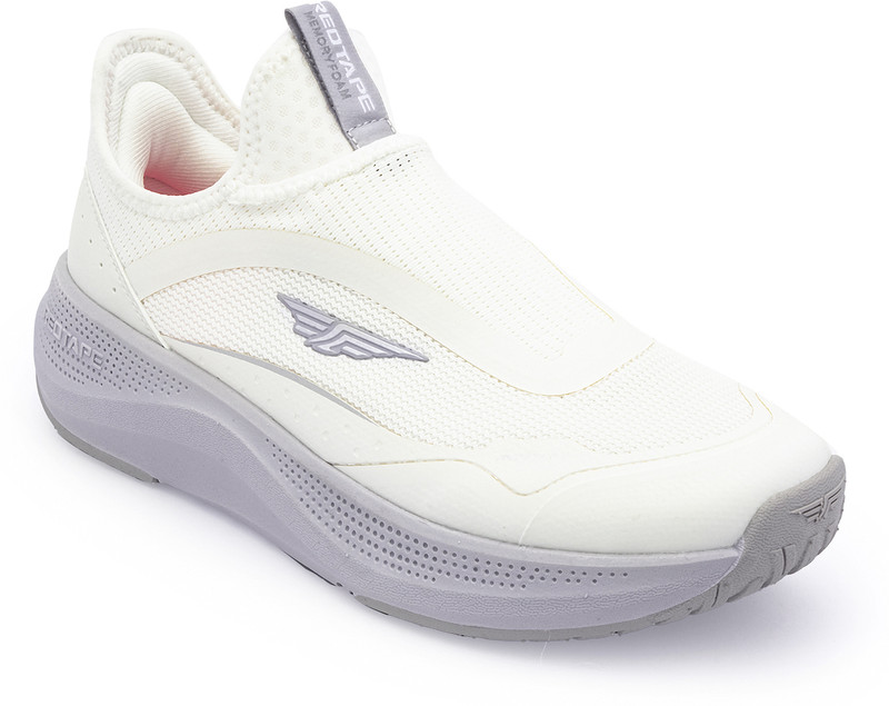 RED TAPE Slip-On Walking Shoes | Dynamic Feet Support, Arch Support & Shock Absorption Walking Shoes For Women (Purple, White , 7)