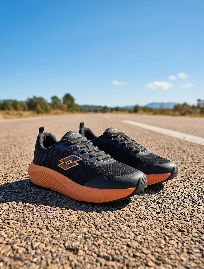 LOTTO Energex Running Shoes For Men Black , 6