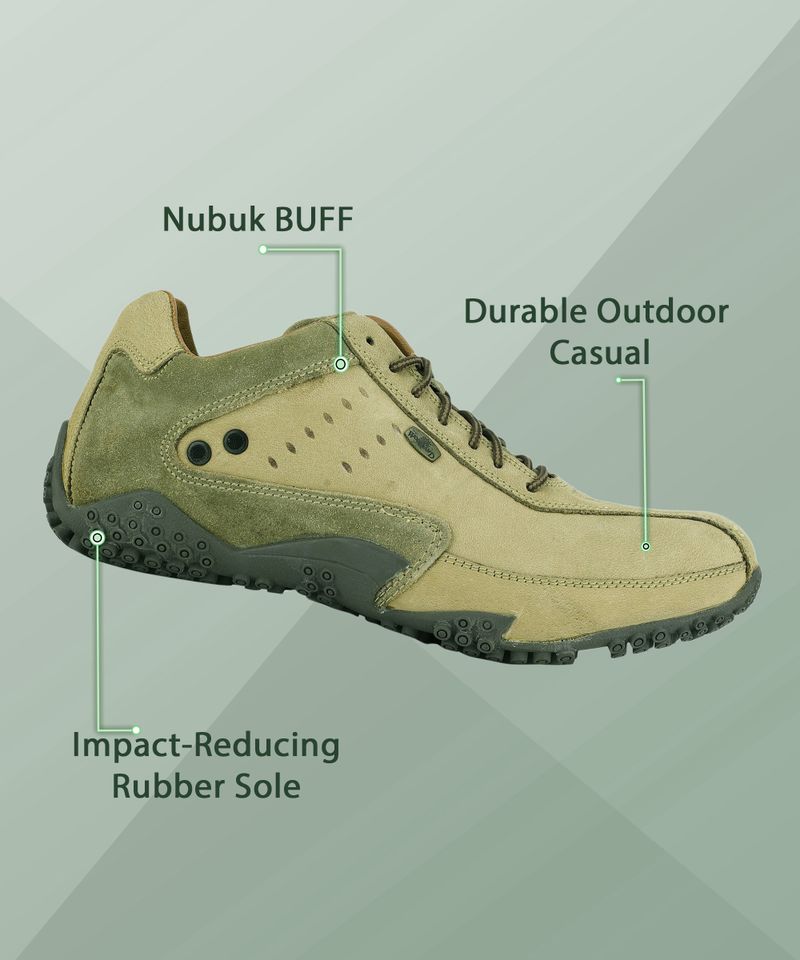 WOODLAND Men's Lace Up Casual Shoes - Image 4